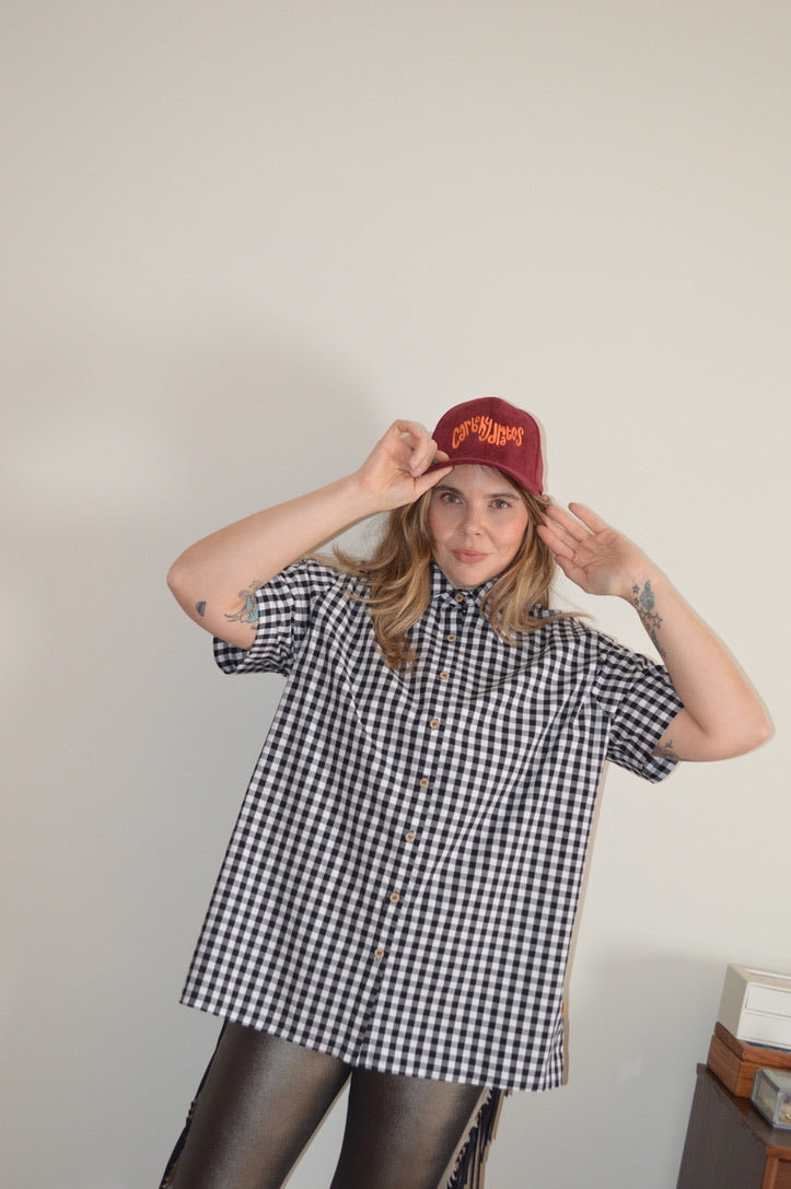Katie - Black Gingham