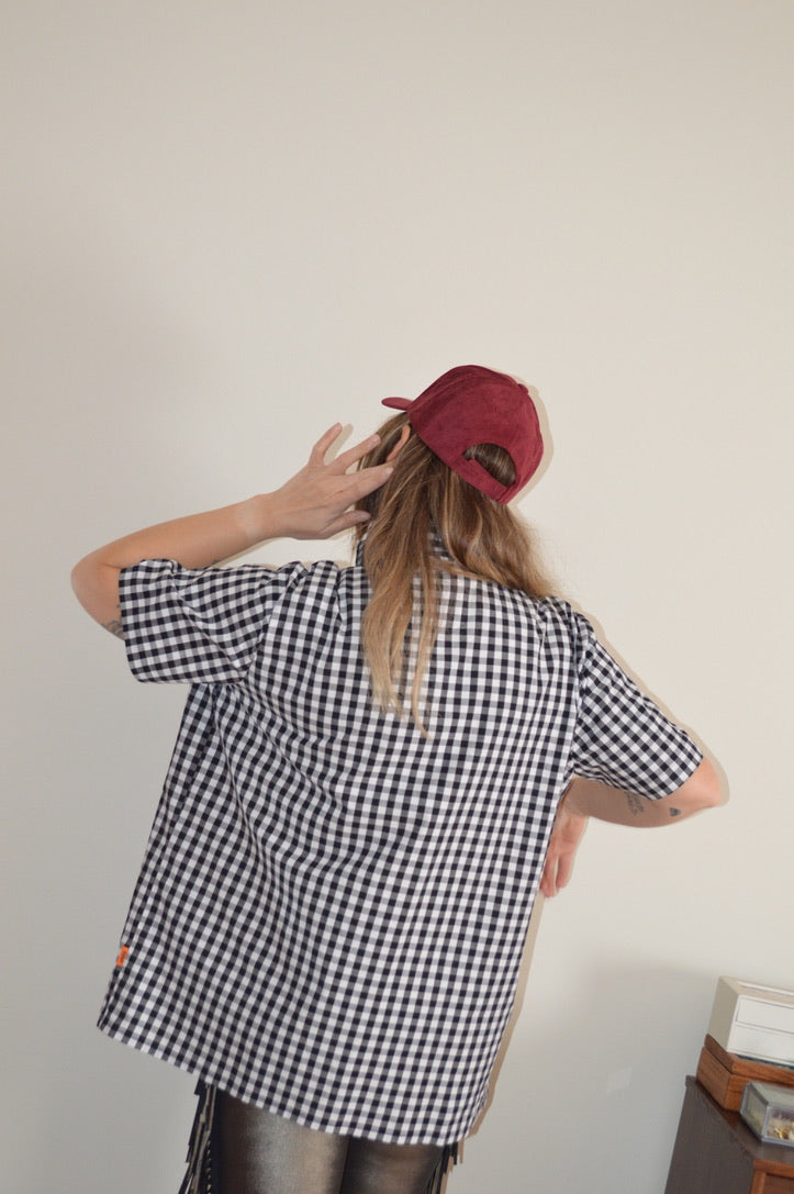 Katie - Black Gingham