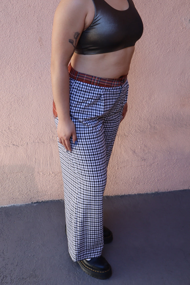 GiGi Pant - Black Plaid