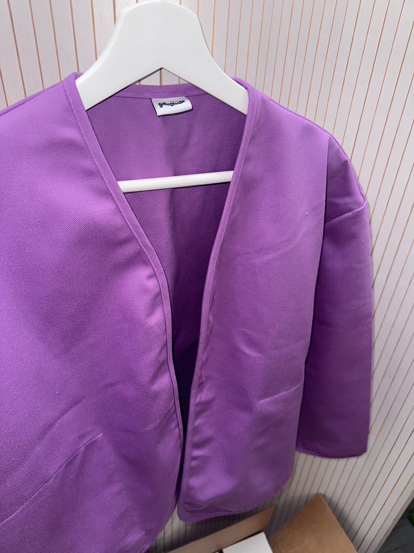 Violet Twill Jacket
