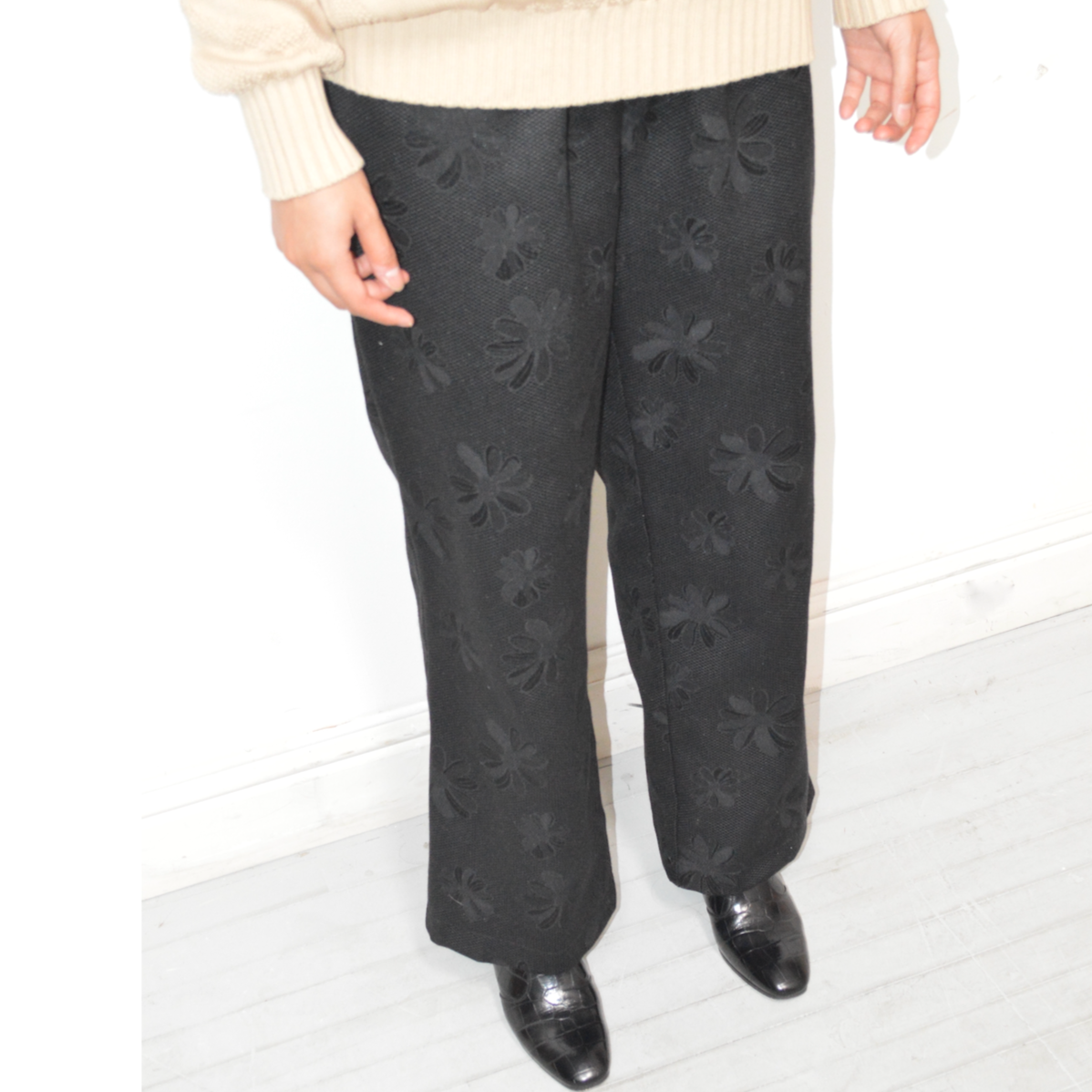 Carnie Pant - Black Daisy
