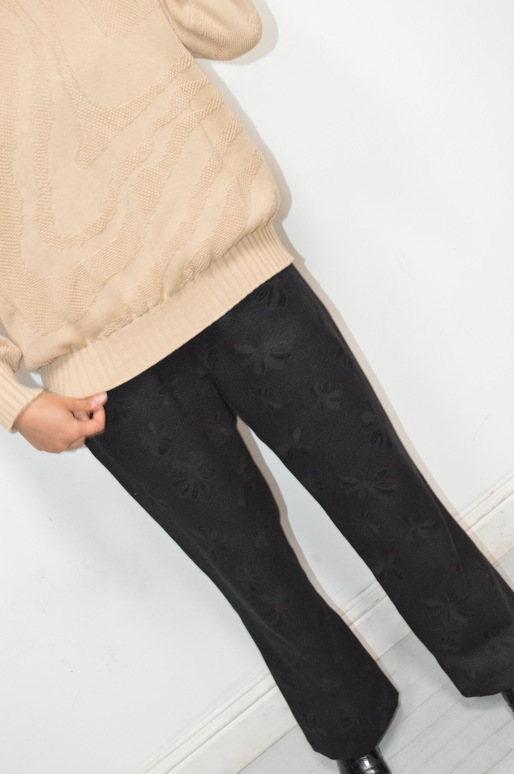 Carnie Pant - Black Daisy